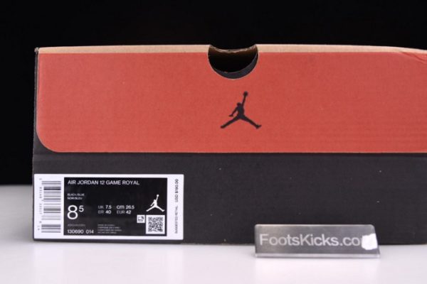 Air Jordan 12 Black Game Royal 130690-014