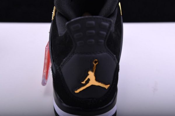 Air Jordan 4 ¡°Royalty¡± Black/Metallic Gold-White Mens 308497-032