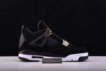 Air Jordan 4 ¡°Royalty¡± Black/Metallic Gold-White Mens 308497-032