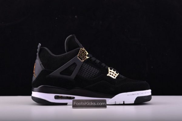 Air Jordan 4 ¡°Royalty¡± Black/Metallic Gold-White Mens 308497-032