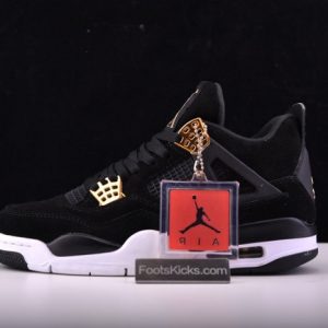 Air Jordan 4 ¡°Royalty¡± Black/Metallic Gold-White Mens 308497-032