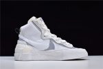Sacai X Blazer Mid White Grey Bv0072-100