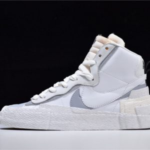 Sacai X Blazer Mid White Grey Bv0072-100