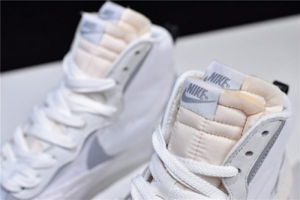Sacai X Blazer Mid White Grey Bv0072-100