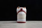 Nike Sb Dunk High Sail Bright Crimson Cv9499-100
