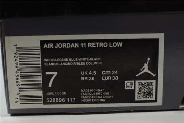 Air Jordan 11 Low Legend Blue Av2187-117