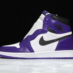 Air Jordan 1 Aj1 Court Purple White 555088-500