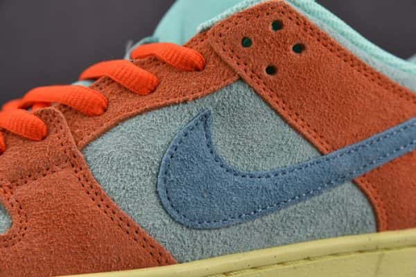 Nike Sb Dunk Low Orange Noise Aqua Dv5429-800