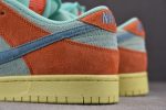 Nike Sb Dunk Low Orange Noise Aqua Dv5429-800