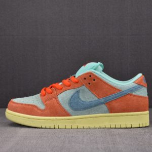 Nike Sb Dunk Low Orange Noise Aqua Dv5429-800