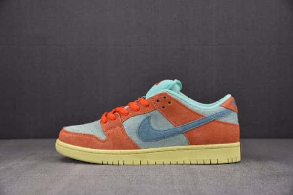 Nike Sb Dunk Low Orange Noise Aqua Dv5429-800