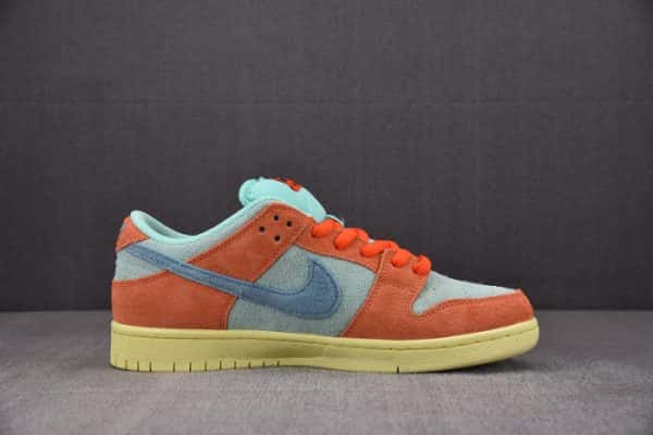 Nike Sb Dunk Low Orange Noise Aqua Dv5429-800