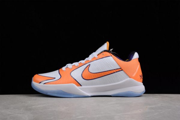 Nike Zoom Kobe 5 Orange White Purple Cd4991-106