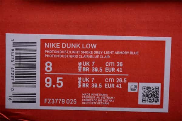 Nike Dunk Low Light Armory Blue Fz3779-025