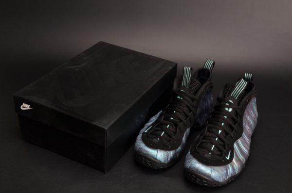 Nike Air Foamposite One Prm ¡°Abalone¡± Black/Aurora Green Mens 575420-009
