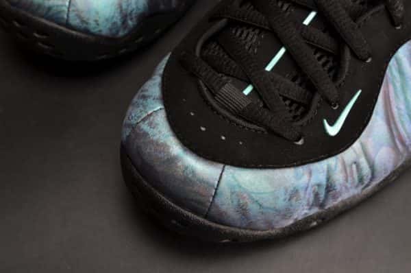 Nike Air Foamposite One Prm ¡°Abalone¡± Black/Aurora Green Mens 575420-009
