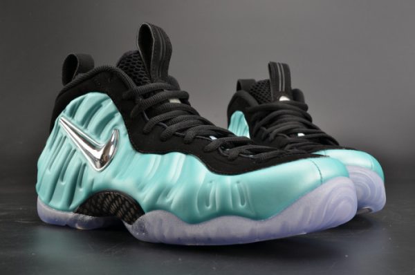 Nike Air Foamposite Pro ¡°Island Green¡± Metallic Platinum Mens 624041-303
