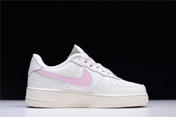 Nike Air Force One 1 Low Sail Artic Pink Satin Gs Womens 314219-130