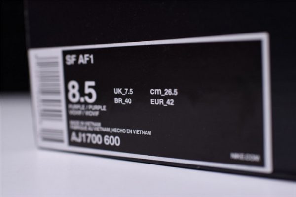 Nike Sf Air Force 1 One Fif Vintage Wine Particle Rose Aj1700-600