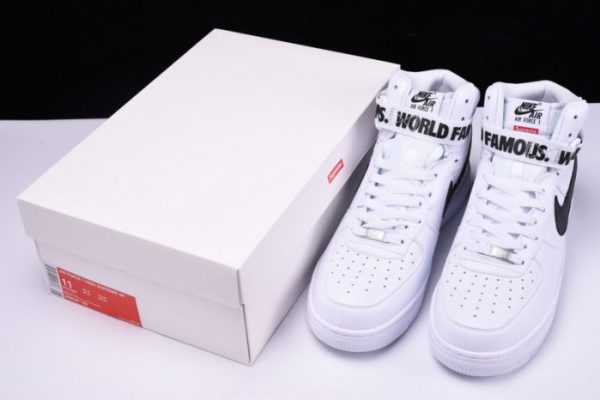Nike S*P*E Air Force 1 One High White World Famous 698696-100