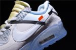Ofw X Nike Air Max 90 Sail Muslin Virgil Abloh Aa7293-100