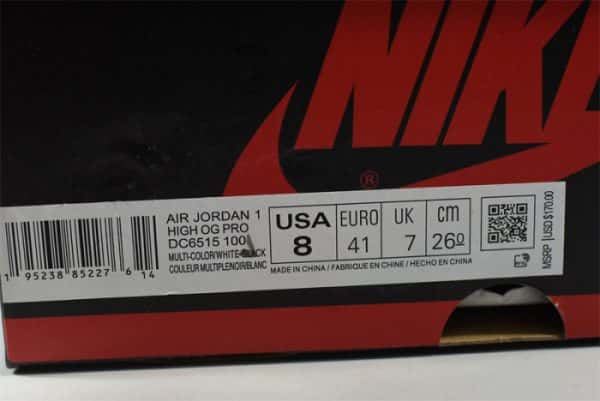 Air Jordan 1 High Og Prototype Dc6515-100