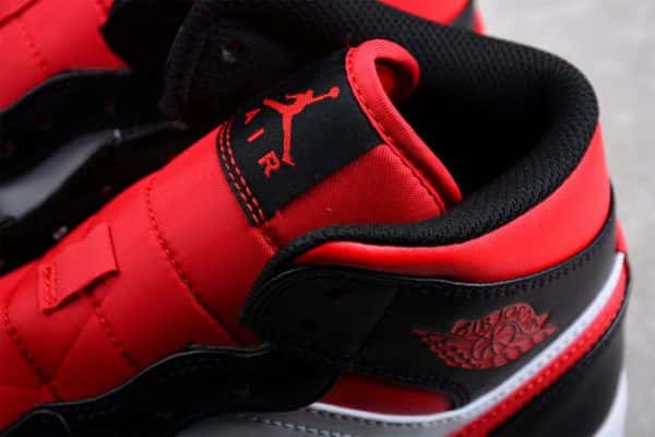 Air Jordan 1 Mid White Black Red 554724-079