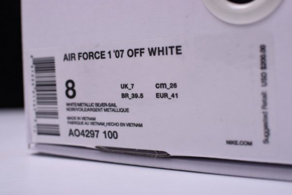 Ofw Nike Air Force 1 Low Complexcon White Ao4297-100