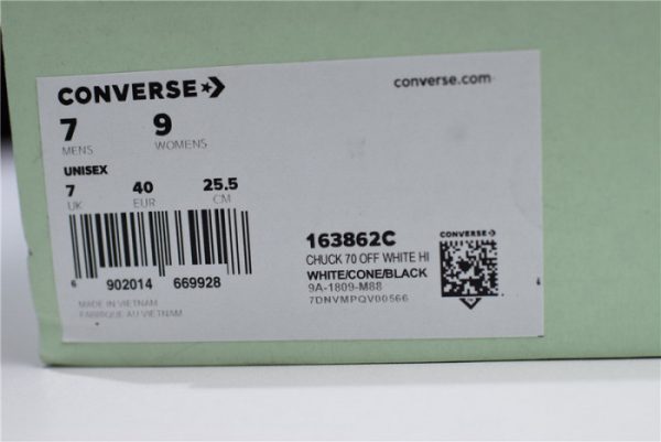 OFW X Chuck 70 White Converse - 163862C