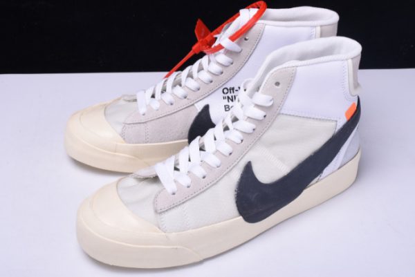 Ofw X Nike Blazer Mid The Ten 10 Virgil Abloh Aa3832-100