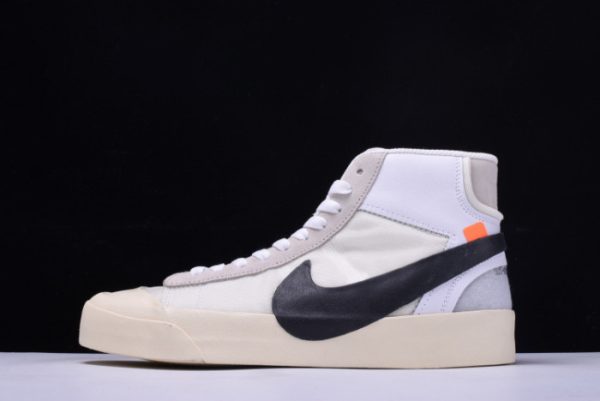 Ofw X Nike Blazer Mid The Ten 10 Virgil Abloh Aa3832-100