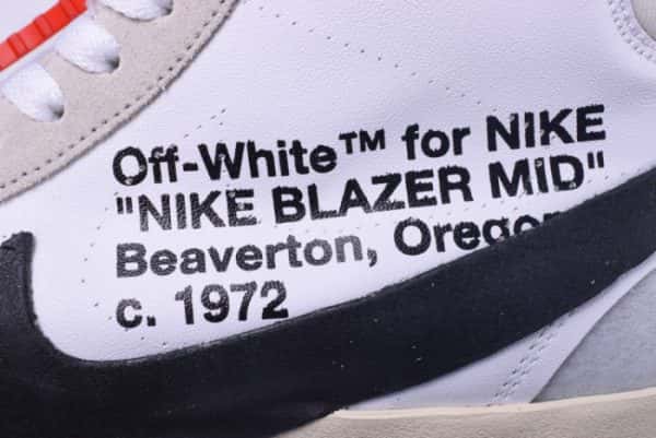 Ofw X Nike Blazer Mid The Ten 10 Virgil Abloh Aa3832-100