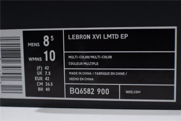 Nike Lebron 16 Ep 1 Thru 5 Bq6582-900