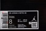 Air Jordan 3 Retro Se White Dark Brown Green Shoes 398614-500