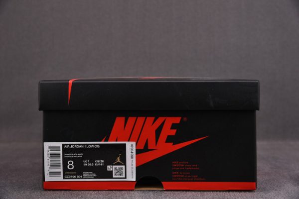 Air Jordan 1 Low ''White Orange'' Z0775-801