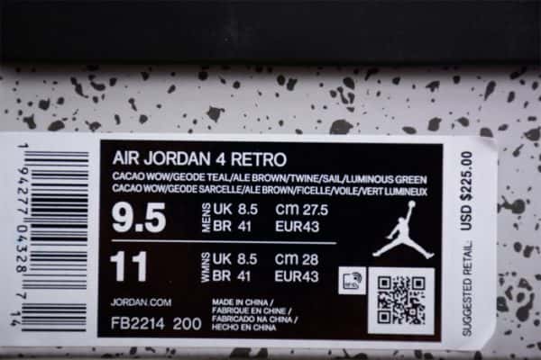 Air Jordan 4 Gs "Cacao Wow" Fb2214-200