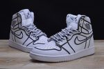 Nike Air Jordan 1 Retro ¡°Comic 3d Pencil¡± White Hand-Painted Mens Aa4724-110
