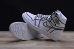 Nike Air Jordan 1 Retro ¡°Comic 3d Pencil¡± White Hand-Painted Mens Aa4724-110