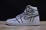 Nike Air Jordan 1 Retro ¡°Comic 3d Pencil¡± White Hand-Painted Mens Aa4724-110