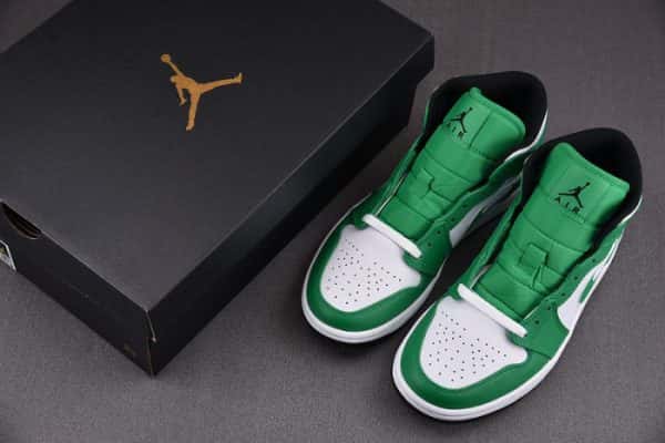 Air Jordan 1 Mid Lucky Green (Gs) Dq8423-301