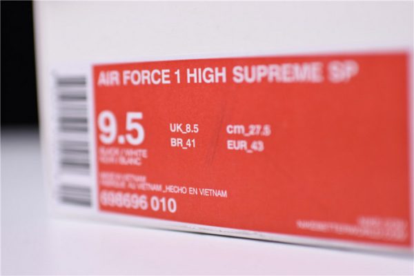 S*P*E Nike Air Force 1 High Sp Black Ds F/W 698696-010