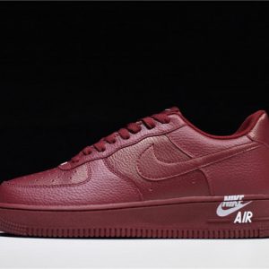 Nike Air Force 1 Low 07 Lthr Sail Team Red Aj7280-600