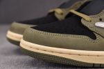 Travis Scott X Air Jordan 1 Low Og ¡°Black Olive¡± Dm7866-002