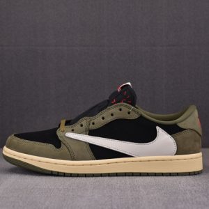 Travis Scott X Air Jordan 1 Low Og ¡°Black Olive¡± Dm7866-002