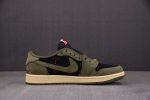 Travis Scott X Air Jordan 1 Low Og ¡°Black Olive¡± Dm7866-002
