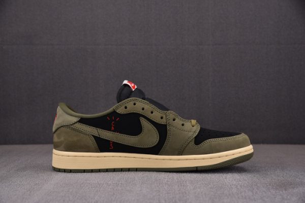 Travis Scott X Air Jordan 1 Low Og ¡°Black Olive¡± Dm7866-002