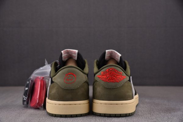 Travis Scott X Air Jordan 1 Low Og ¡°Black Olive¡± Dm7866-002