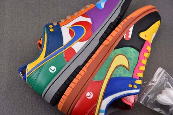 Nike Dunk Low "What The S*Per Mario" Custom Dh0952-101