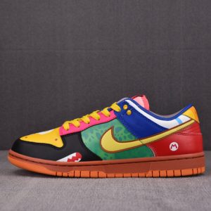 Nike Dunk Low "What The S*Per Mario" Custom Dh0952-101