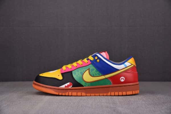 Nike Dunk Low "What The S*Per Mario" Custom Dh0952-101